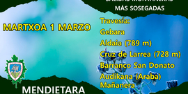 MENDIETARA Gebara - Aladaia - Cruz de Larrea - Barranco San Donato- Audikana (Araba) [Mañanera]